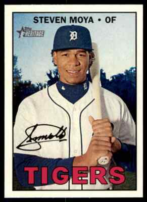 2016 Topps Heritage HN Steven Moya #692 Detroit Tigers