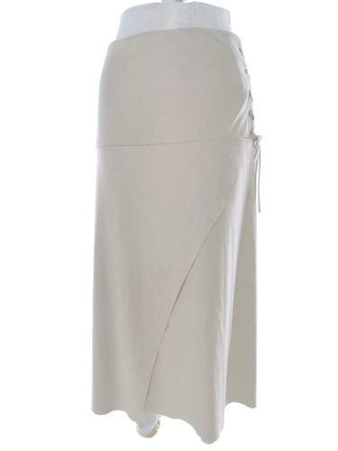 Jupe Midi Blanc Ivoire Patrick Chaize - Taille 40 - Viscose Doublée - Occasion Très Bon état