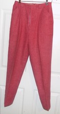 Vintage 60s 70s Rose Wool Slacks Pants Gordon-Ford Lord  Taylor W27