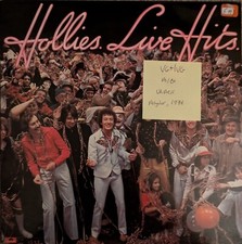 The Hollies Live Hits Vinyl Record LP VG+/VG 2383428 1976