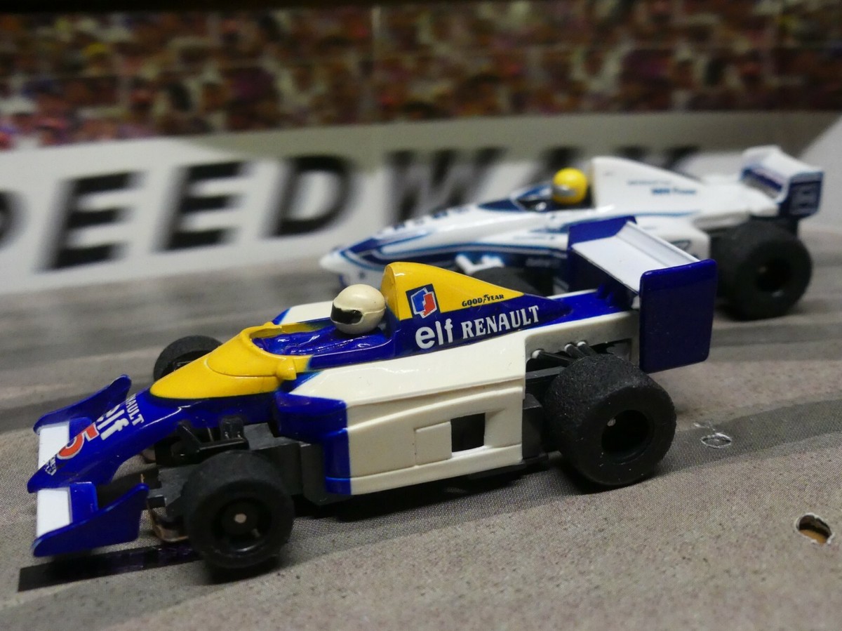 TYCO Renault Elf F1 Car White/Blue #5 Cost Reduced Set Version
