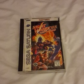 vtg Capcom Night Warriors Darkstalkers Revenge Sega Saturn Case,Manual, Disc, 96