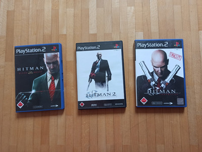 3 PS2 Hitman Spiele (Blood Money, Silent Assassin, Contracts) Hitman