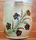 Jean-Christopher Hermann Ceramic Cream Hand Painted Floral Jug-France