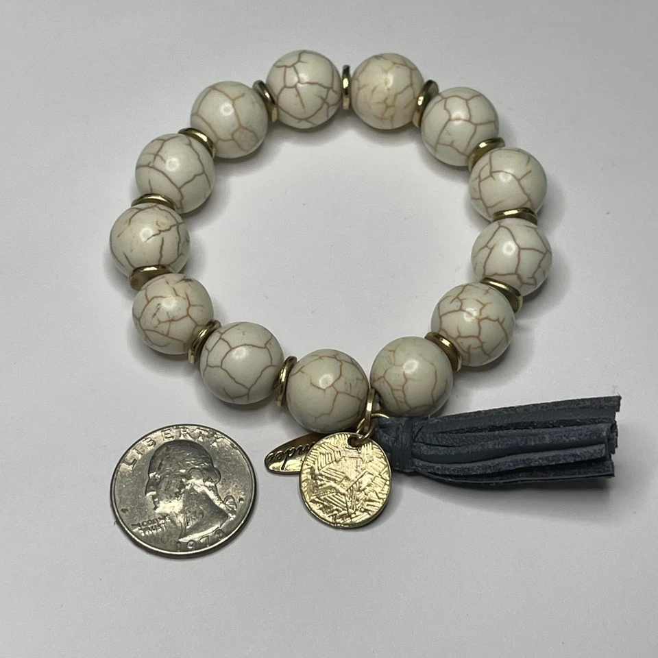 Plunder串珠手链中性自然弹力风格签名服装首饰 — 第 3/4 张图片