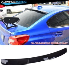 For 15-21 Subaru WRX STI Style Rear Roof Window Spoiler Wing ABS Gloss Black