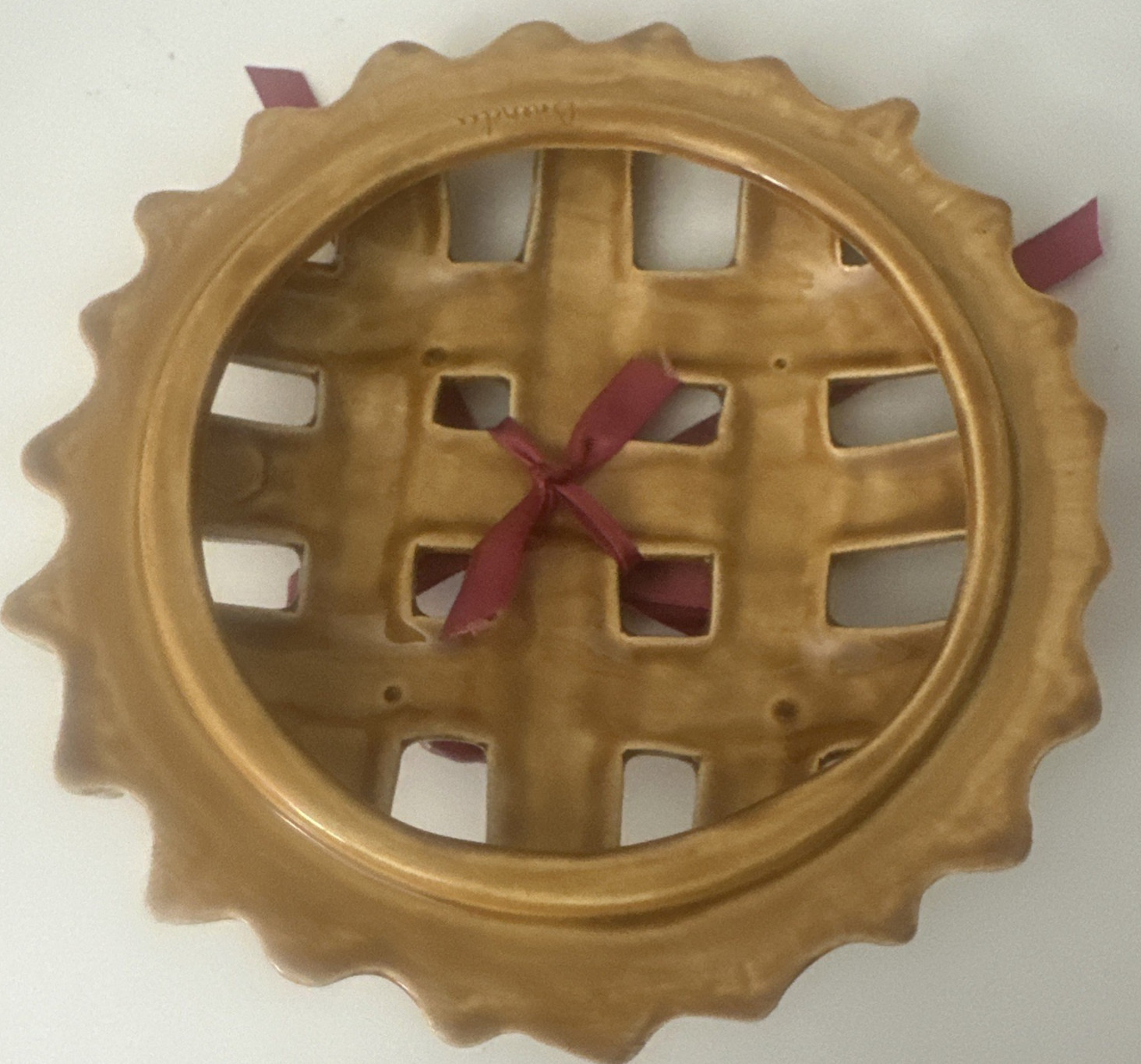 Ceramic Cherry Pie Potpourri Dish Kitchen Home Decor