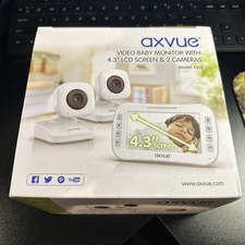 Axvue Video Baby Monitor, Comfortable Slim Design Handheld Enclosure, 4.3" Scree