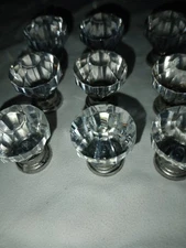   Diamond Shaped Crystal Drawer Pulls 