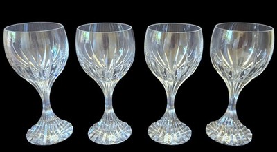 4 Baccarat Massena Crystal Wine Glasses American 6 3/8