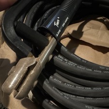 Tweco A-316 250A Electrode Holder w. 50  Excelene 2/0 600v welding cable.