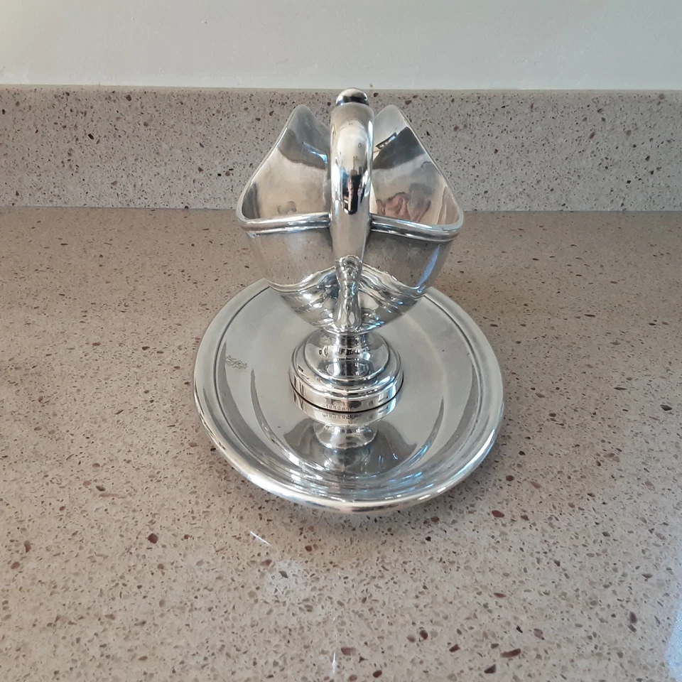 Barco de salsa Christofle de colección con placa inferior - con monograma Foto 2 de 4