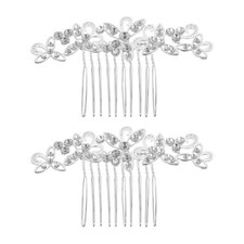 2 Pcs Bride Hair Accessories Elegant Accessory Bridal Headdress for