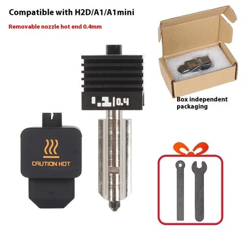 1 Set For Bambu Lab H2D Hotend Nozzle Silicone Cover Heating Block Kit - Afbeelding 7 van 14
