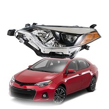8115002E60 Black Left Front Headlight Light Lamp with Built in Replacement