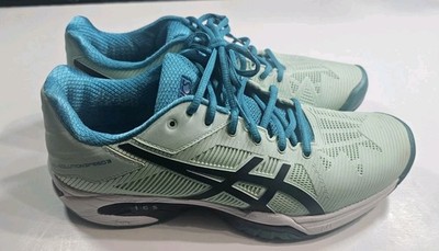 Asics Gel Solution Speed 3  Womens US 8.5  Blue/green  Tennis Shoes 