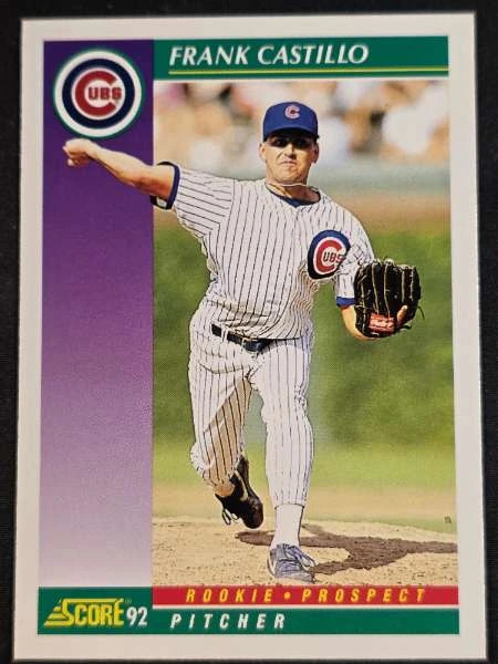 Frank Castillo 399 1992 Score Rookie Card NM Sports Card