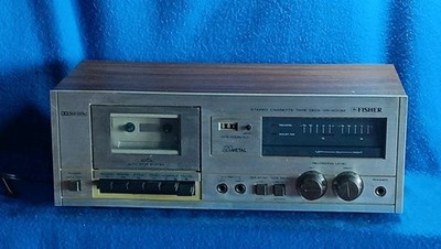 Vintage Dolby Fisher CR-4013 Stereo Cassette Tape Deck Recorder Wood Look Tested
