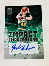 2021-22 Panini Donruss Elite Jack Sikma Impact Impressions Auto #II-JSI