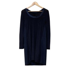 sacai luck Studs Wool Tunic Cut and Sew 12 01707 Size 2 Navy