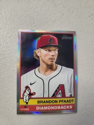 2025 Topps Heritage High Number Chrome Refractor Brandon Pfaadt #624 NM