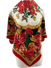 S50 Enrico Coveri Multicolore Silk Scarf 34 Inch