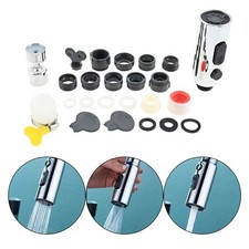 Kitchen Tap Spray Head 360 Swivel 3 Function Tap Spout Sink Attachment