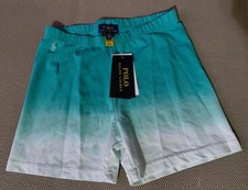 Polo Ralph Lauren Girls Tie-Dye Shorts Green/White L/G 12-14