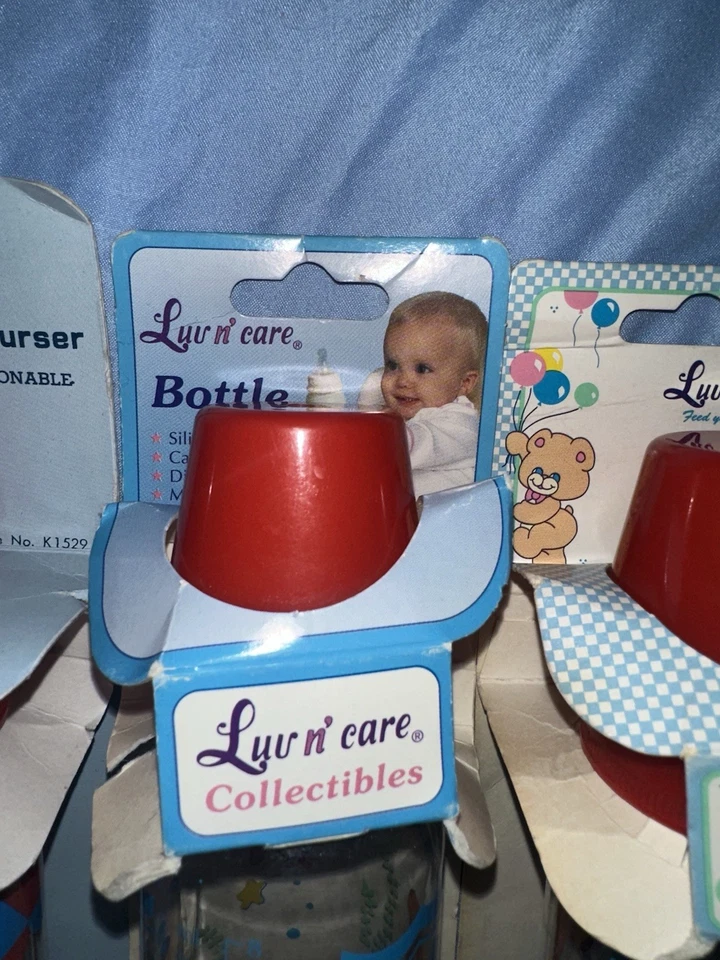 Lot Of 3 Vintage Baby Bottles Luv N Care And Kidentials New - Image 3 of 4