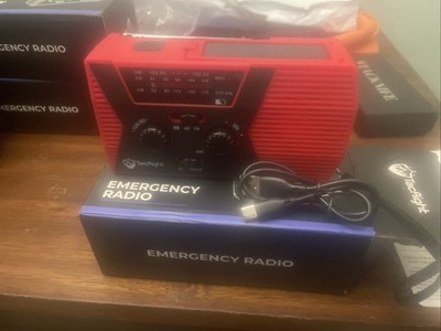 Midland ER50 Emergency Crank NOAA Weather Radio with AM/FM - Red