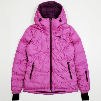 BERGANS 5317 SAUDA 750 DOWN 2L Padded Puffer Jacket Quilt Hood Coat Fuchsia S-M