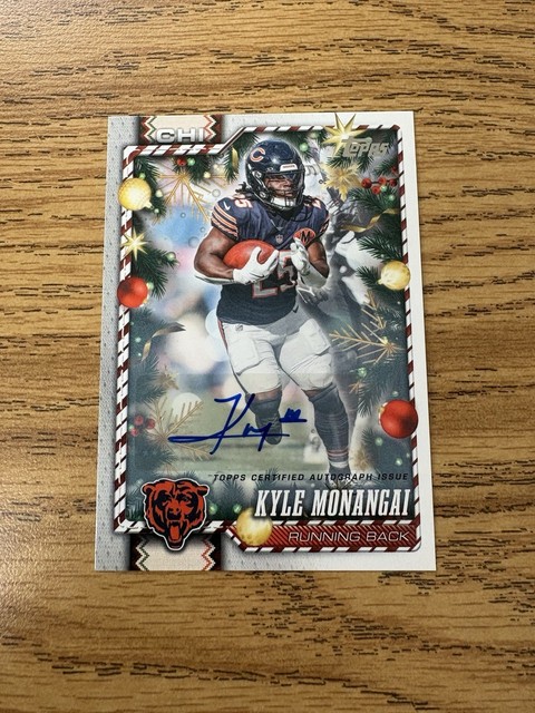 Kyle Monangai 2026 Topps Holiday Autograph Card #110