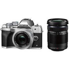 OM-D E-M10 Mark IV EZ Double Zoom Kit Silver Used from Japan