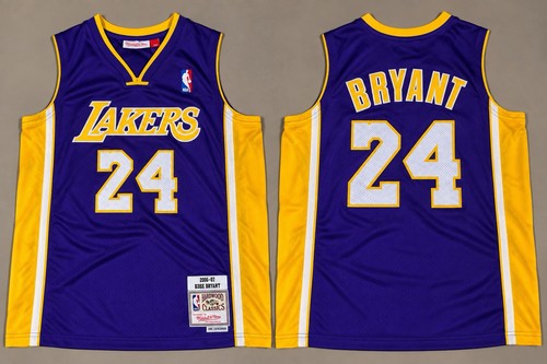 Kobe Bryant Purple Retro Throwback Lakers Jersey Men’s Medium Stitched NWT