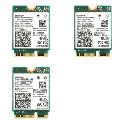3X WiFi 7 für  BE200 -Netzwerkkarte BT5.4 WLAN-Karte BE200NGW 2,4/5/6 GHz 57077