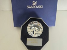 SWAROVSKI SCS 1987 CHARTER 'EDELWEISS PAPERWEIGHT' WITH DISPLAY STAND UNBOXED