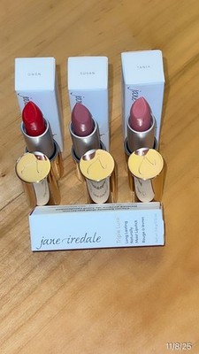JANE IREDALE TRIPLE LUXE MOIST LIPSTICK, PICK YOUR SHADE LONG LASTING NEW IN BOX