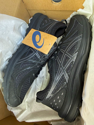 ASICS Frequent Trail Men's Trail Running Shoes Breathable Mesh Black/Carbon 10