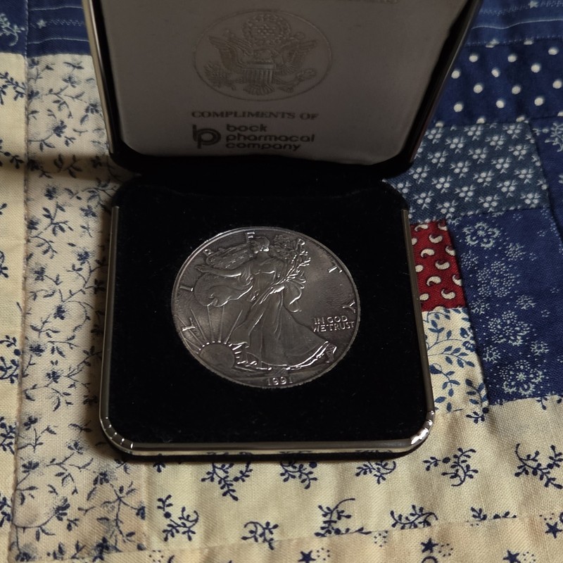 U.S. Mint 1991 American Silver Eagle $1 1 oz Silver Business Strike Uncert
