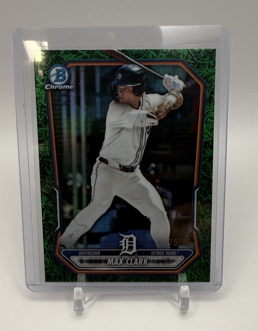 2026 Bowman Chrome Max Clark Detroit Tigers #BCP-2 Green Grass #75/99