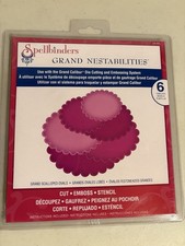 Spellbinders Grand Nestabilities Grand Scalloped Ovals 6 templates, LF-111