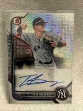 TREY SWEENEY 2022 BOWMAN CHROME MEGA BOX MOJO RC AUTO AUTOGRAPH YANKEES
