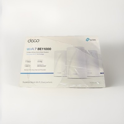 TP-LINK DECO BE11000 Wi-Fi 7 TRI-BAND WHOLE HOME MESH SYSTEM 3PACK