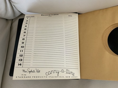 Vintage Mattel Barbie Doll Record Tote, Blank Index, Handles MINT Dated 1961 - Picture 2 of 17