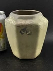 Weller 6” Tall 6-sided Decorated Vase In Excellent Mint Condition.
