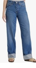 NEW Universal Thread Women's Mid Rise 90s Baggy Jeans Dark Wash Size 10
