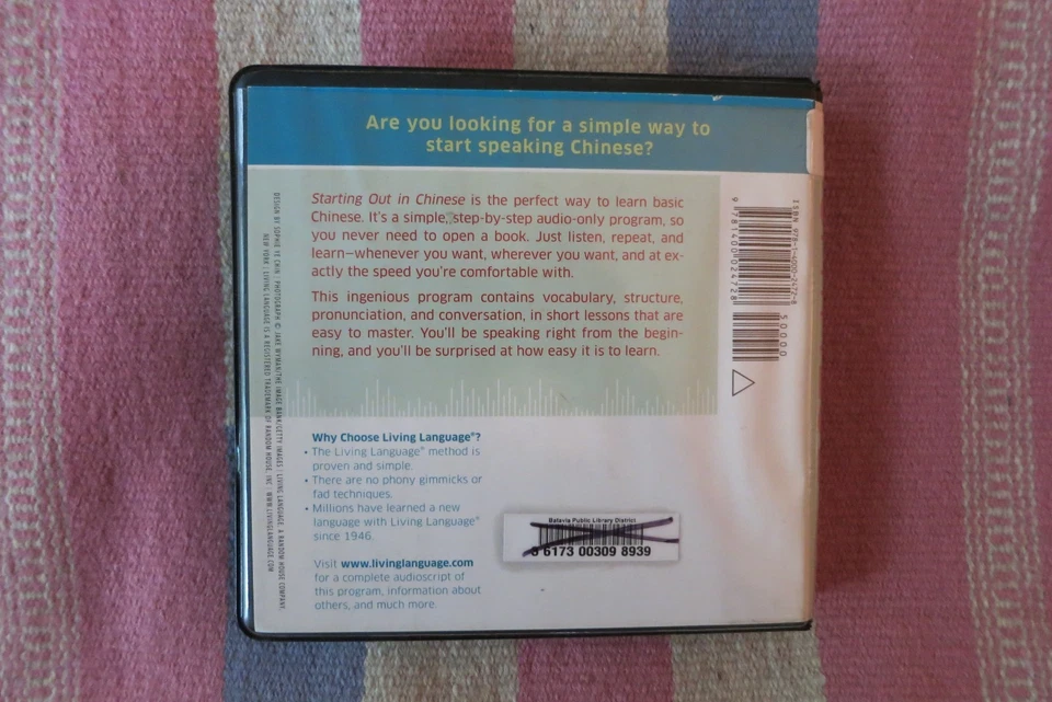 Starting Out in Chinese - 3 CD Audiobook ~Living Language~Learn Chinese! - Image 3 of 3