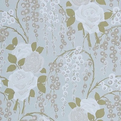 HARLEKIN PASTELL FLORAL BLAU SALBEI ROSEN 75026 TAPETE