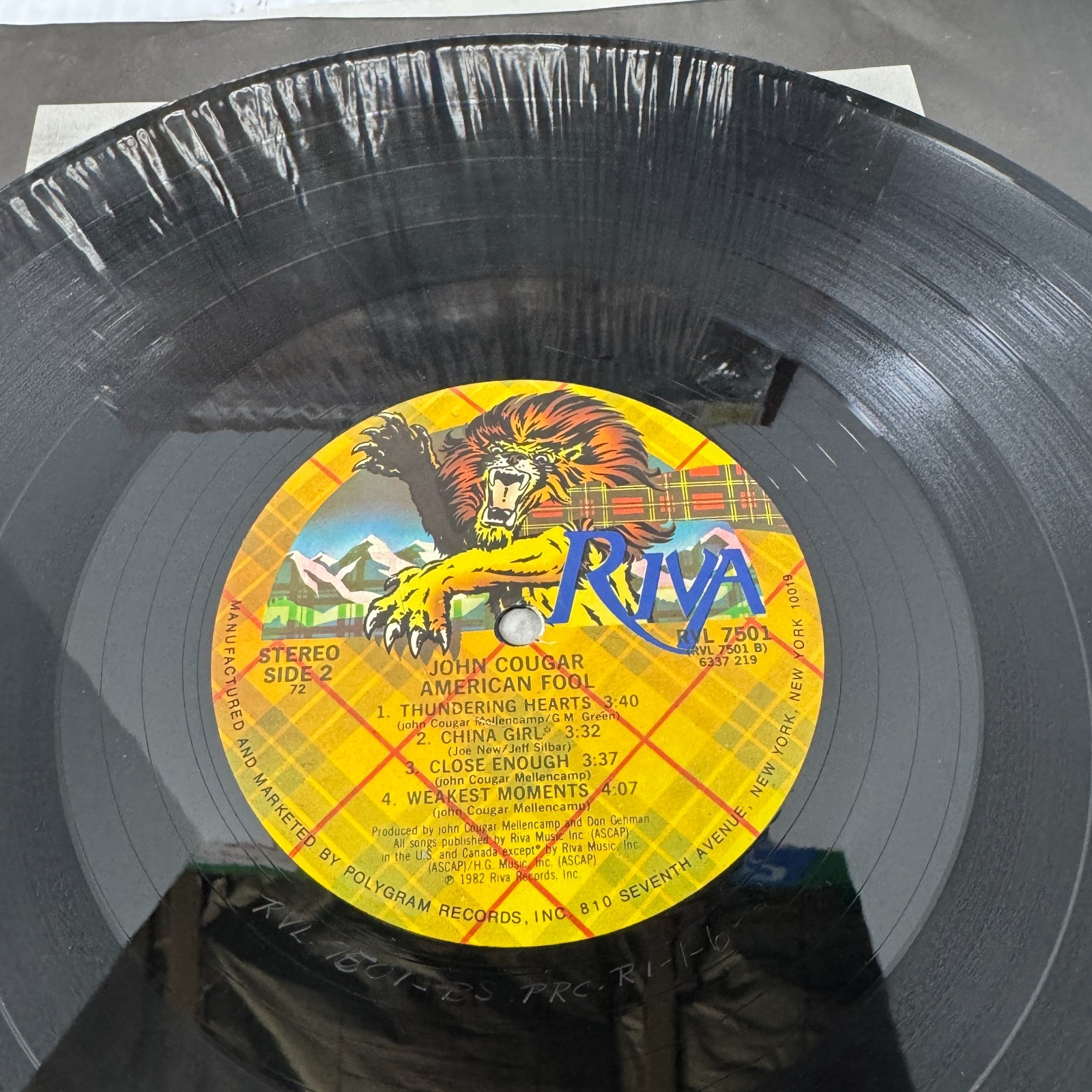 John Cougar Mellencamp, 3 Vinyl Record Lot, Self titled, American Fool, Uh-Huh thumbnail 11