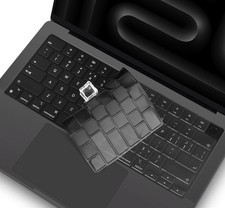 Premium Space Black Keyboard Cover for MacBook Pro 14/16 2023-2025 M3/M5